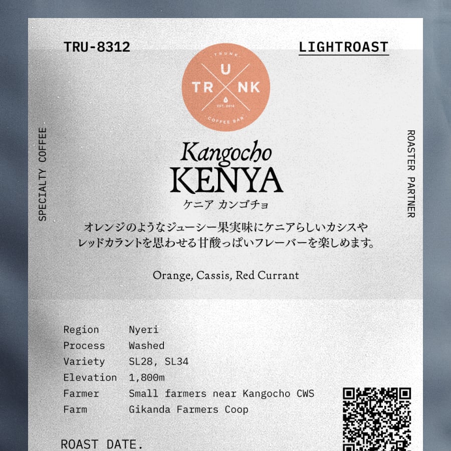 TRUNK COFFEE - Kenya Kangocho